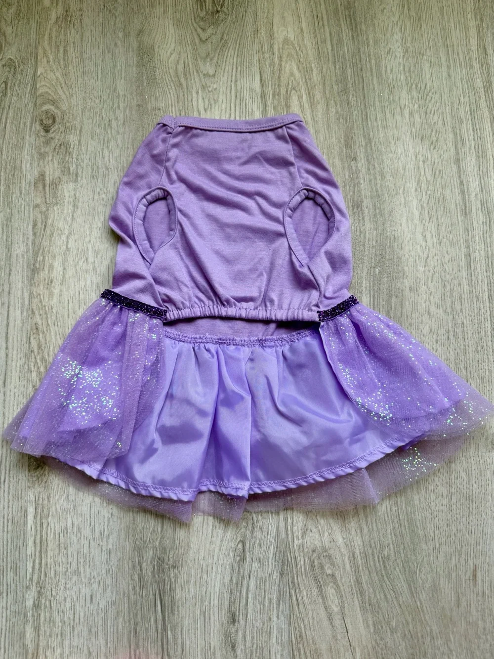 Top Paw - Lilac Pet/Puppy Dog Tutu Dress with Gold Crown and Sparkles - size XS